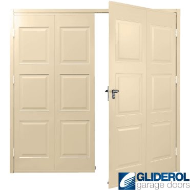 IVORY (RAL1015) Budget Dorridge Side Hinged Garage Door