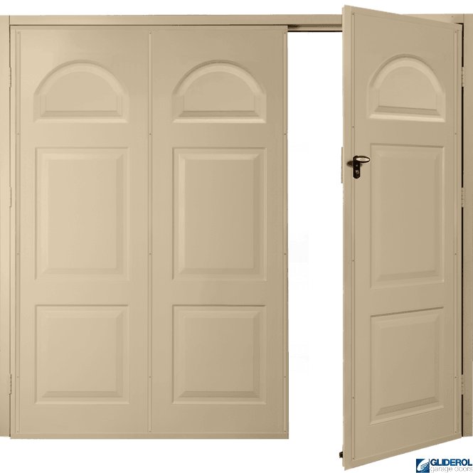 Gliderol IVORY (RAL1015) Budget Dylan Side Hinged Garage Door
