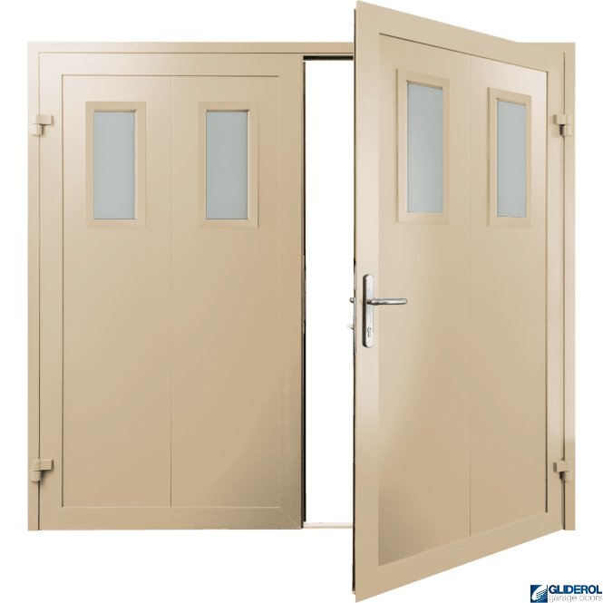 Gliderol IVORY (RAL1015) Insulated Bradford Side Hinged Garage Door