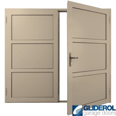 IVORY (RAL1015) Insulated Coleshill Side Hinged Garage Door