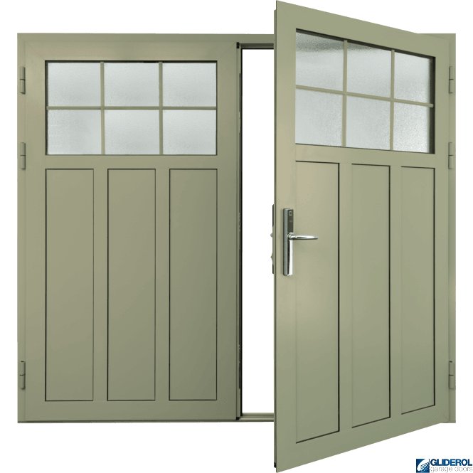 Gliderol IVORY (RAL1015) Insulated Kingsbury Side Hinged Garage Door