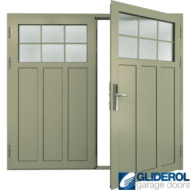 IVORY (RAL1015) Insulated Kingsbury Side Hinged Garage Door