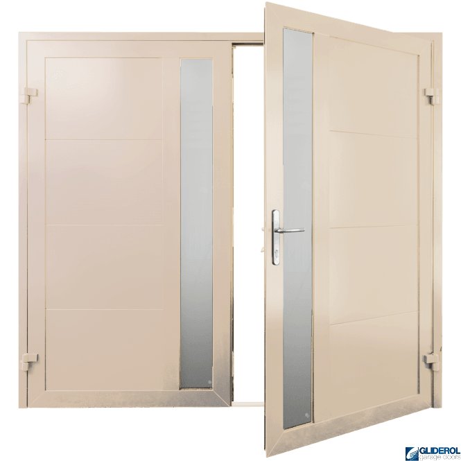 Gliderol IVORY (RAL1015) Insulated Whitacre Side Hinged Garage Door