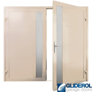 IVORY (RAL1015) Insulated Whitacre Side Hinged Garage Door