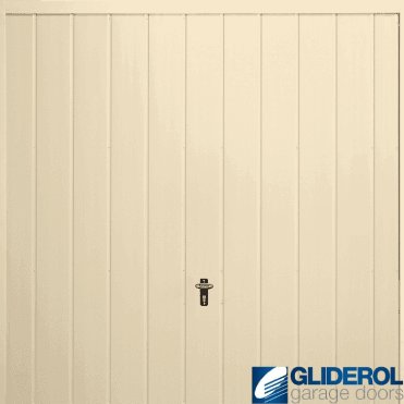 IVORY (RAL1015) Up & Over Vertical Medium Rib