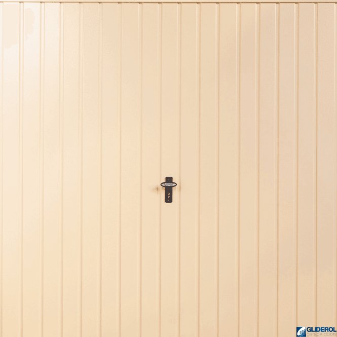 Gliderol IVORY (RAL1015) Up & Over Vertical Standard Rib