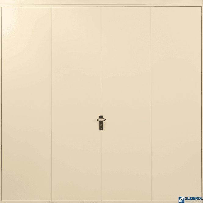 Gliderol IVORY (RAL1015) Up & Over Vertical Wide Rib