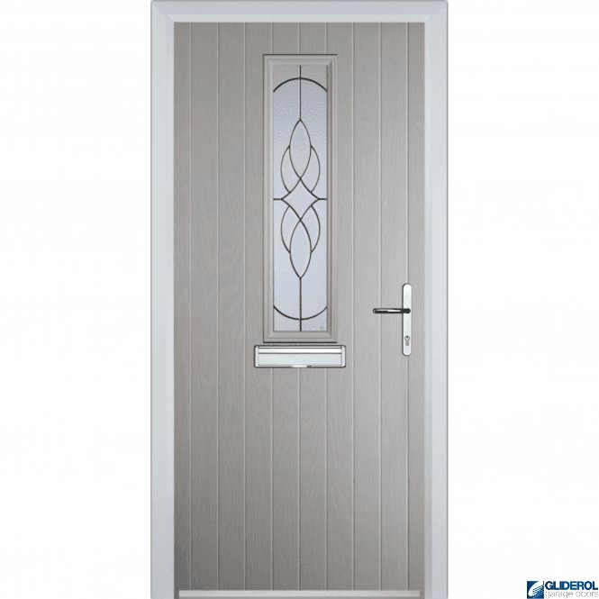 Gliderol Lawrence front entrance door AGATE GREY (RAL7038)