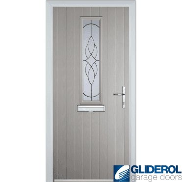 Lawrence front entrance door AGATE GREY (RAL7038)