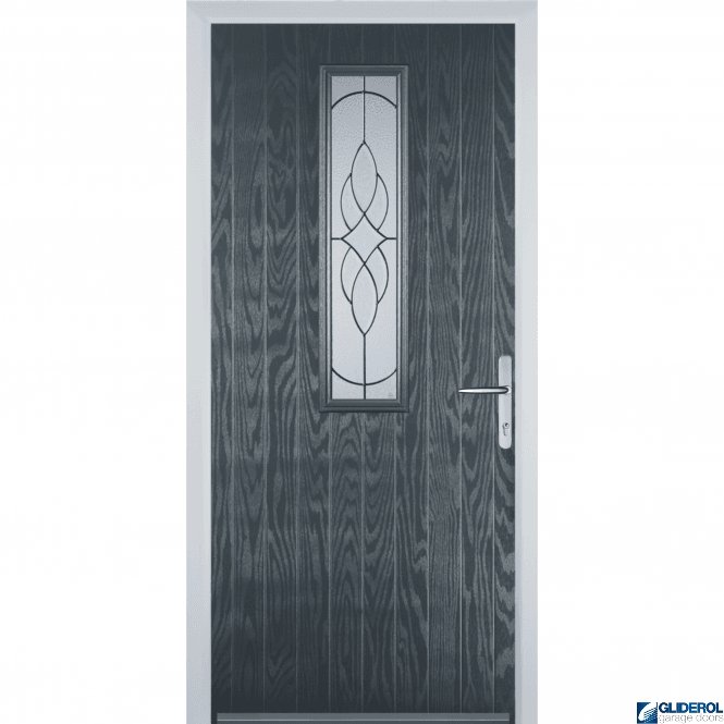 Gliderol Lawrence front entrance door ANTHRACITE (RAL7016)