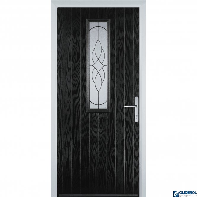Gliderol Lawrence front entrance door BLACK (RAL9005)