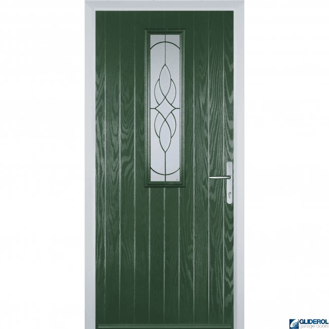 Gliderol Lawrence front entrance door GREEN (RAL6009)