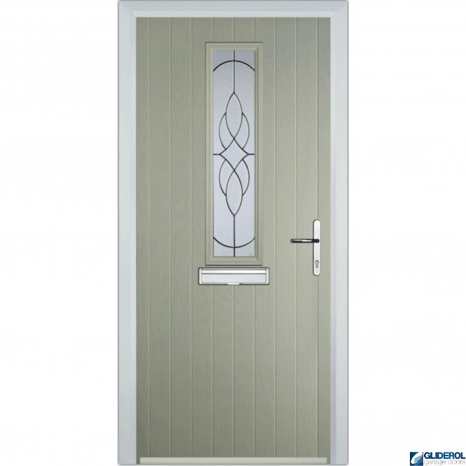 Gliderol Lawrence front entrance door PEBBLE GREY (RAL7032)