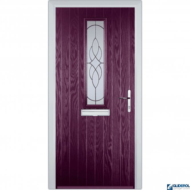 Gliderol Lawrence front entrance door PURPLE VIOLET (RAR4007)