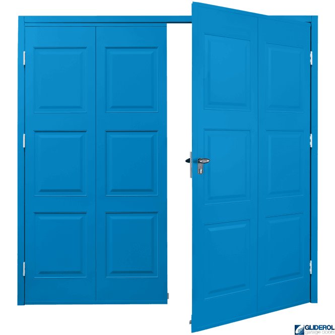 Gliderol LIGHT BLUE (RAL5012) Budget Dorridge Side Hinged Garage Door