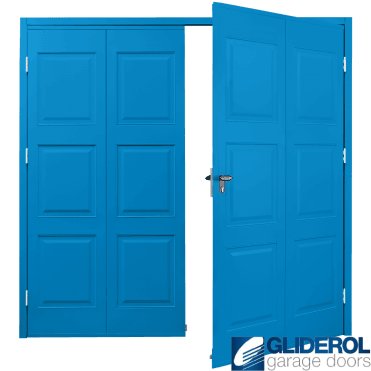 LIGHT BLUE (RAL5012) Budget Dorridge Side Hinged Garage Door