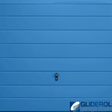 LIGHT-BLUE (RAL5012) Up & Over Horizontal Medium Rib