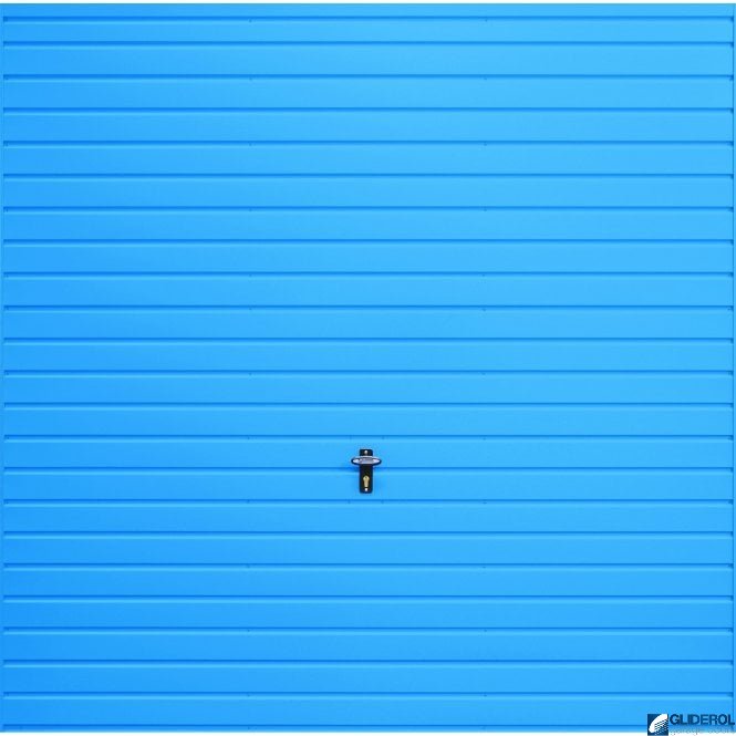 Gliderol LIGHT-BLUE (RAL5012) Up & Over Horizontal Standard Rib