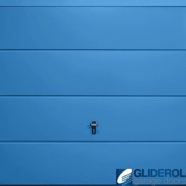 LIGHT-BLUE (RAL5012) Up & Over Horizontal Wide Rib