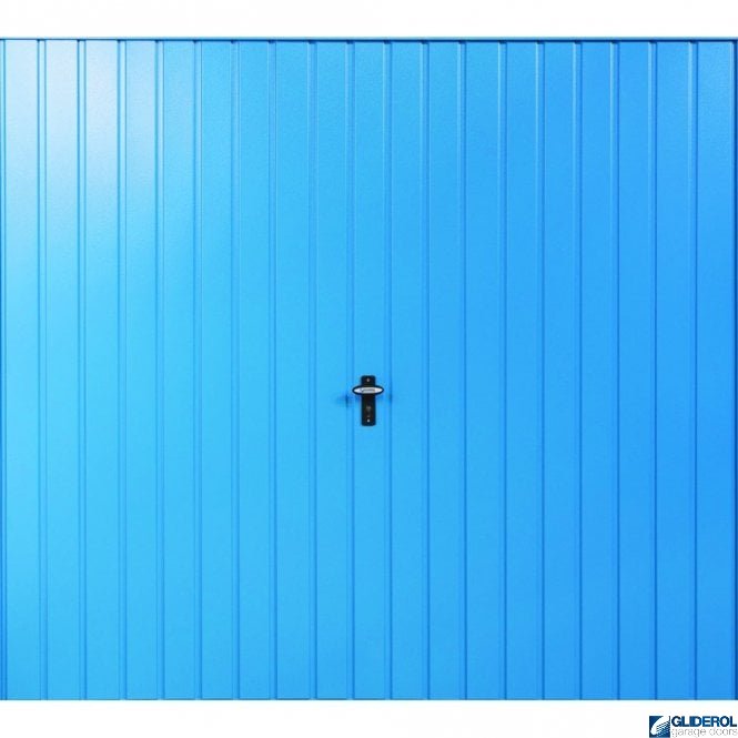 Gliderol LIGHT-BLUE (RAL5012) Up & Over Vertical Standard Rib