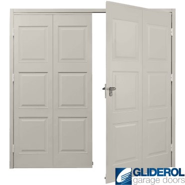 LIGHT GREY (RAL7035) Budget Dorridge Side Hinged Garage Door