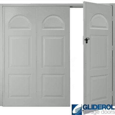 LIGHT GREY (RAL7035) Budget Dylan Side Hinged Garage Door