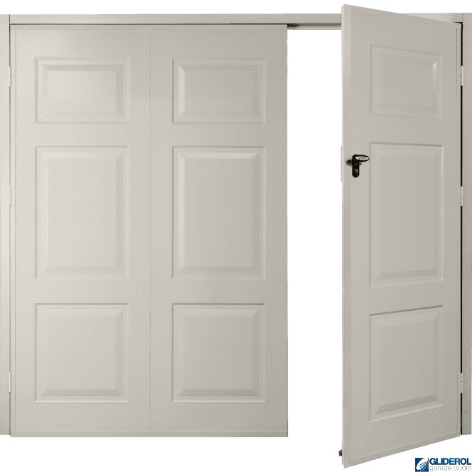 Gliderol LIGHT GREY (RAL7035) Budget Hollington Side Hinged Garage Door