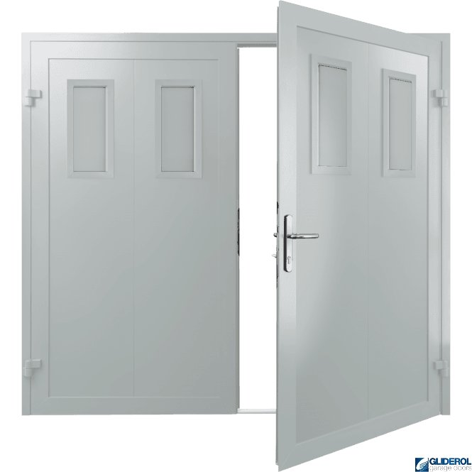 Gliderol LIGHT-GREY (RAL7035) Insulated Bradford Side Hinged Garage Door