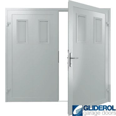 LIGHT-GREY (RAL7035) Insulated Bradford Side Hinged Garage Door