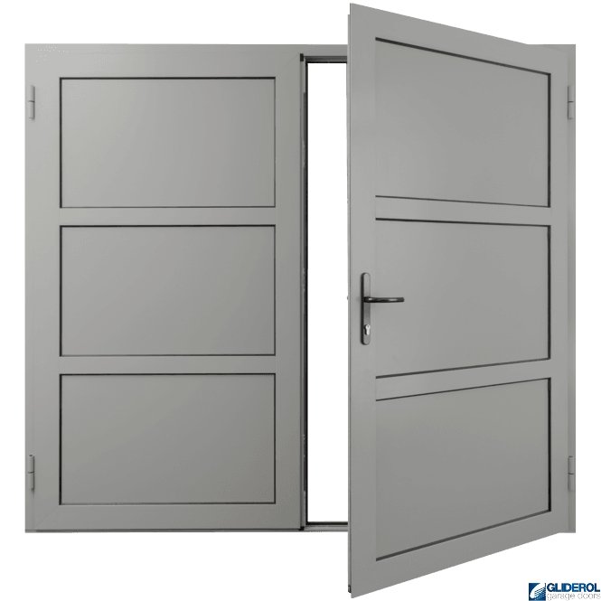 Gliderol LIGHT-GREY (RAL7035) Insulated Coleshill Side Hinged Garage Door