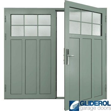 LIGHT-GREY (RAL7035) Insulated Kingsbury Side Hinged Garage Door
