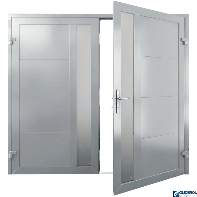 Gliderol LIGHT-GREY (RAL7035) Insulated Whitacre Side Hinged Garage Door