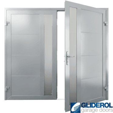 LIGHT-GREY (RAL7035) Insulated Whitacre Side Hinged Garage Door