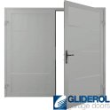 LIGHT GREY (RAL7035) Premium Horizontal Wide Rib (non-insulated) Side Hinged Garage Door