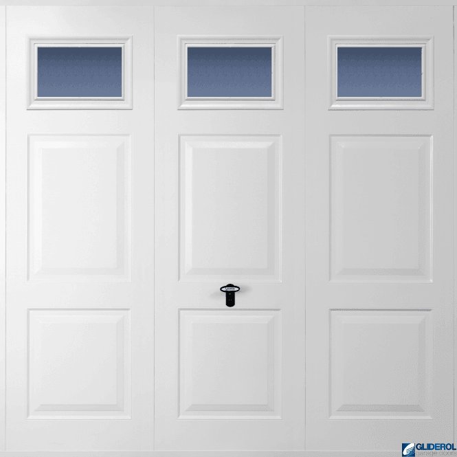 Gliderol LIGHT-GREY (RAL7035) Up & Over Hollington with Windows