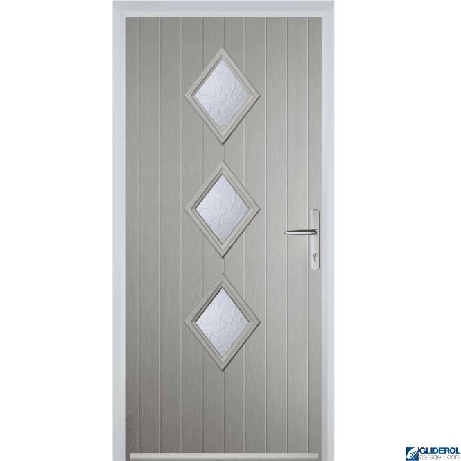 Gliderol Macdonald 3 front entrance door AGATE GREY