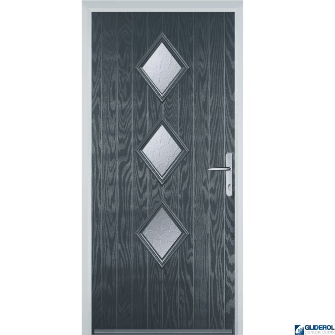 Gliderol Macdonald 3 front entrance door ANTHRACITE