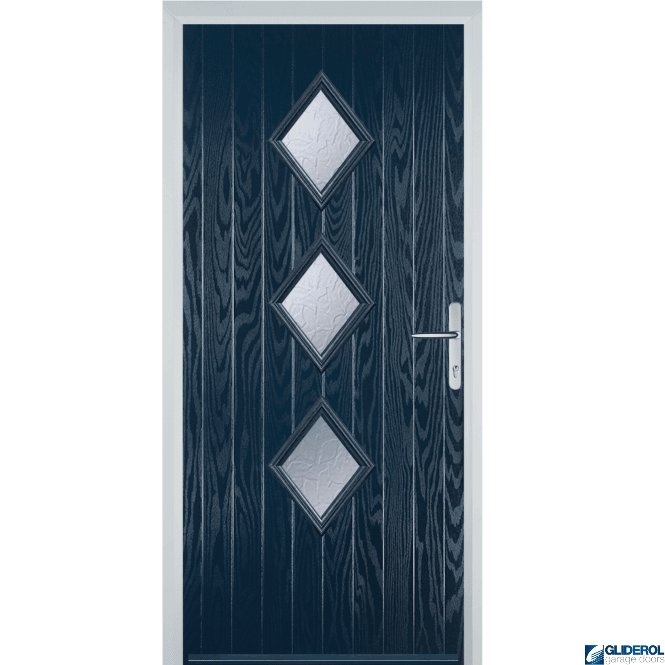 Gliderol Macdonald 3 front entrance door BLUE