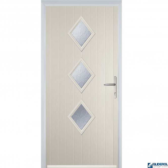 Gliderol Macdonald 3 front entrance door CREAM