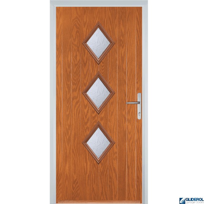 Gliderol Macdonald 3 front entrance door OAK