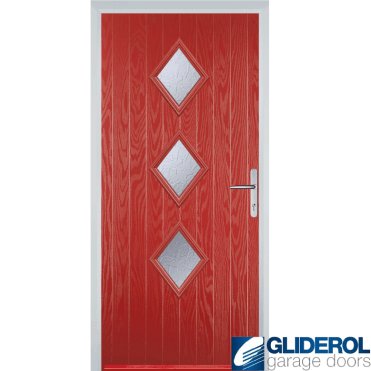 Macdonald 3 front entrance door RED