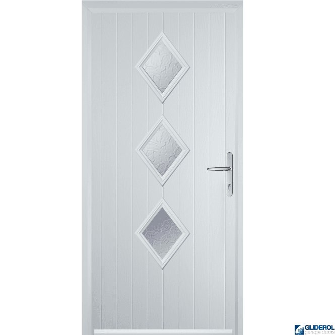 Gliderol Macdonald 3 front entrance door White