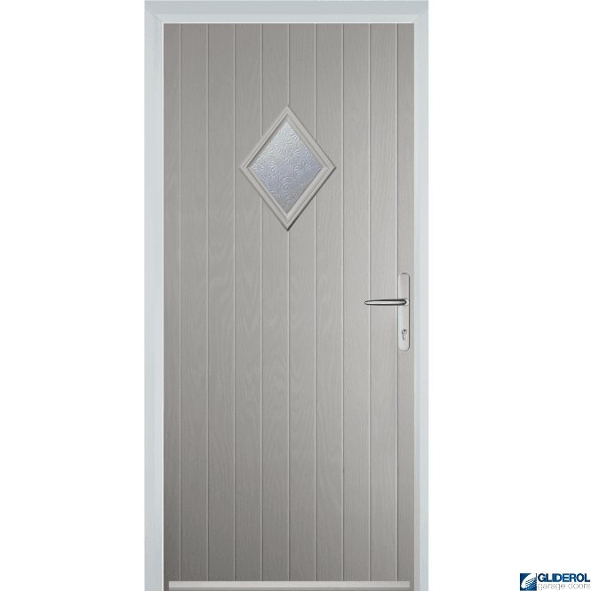 Gliderol Macdonald front entrance door AGATE GREY