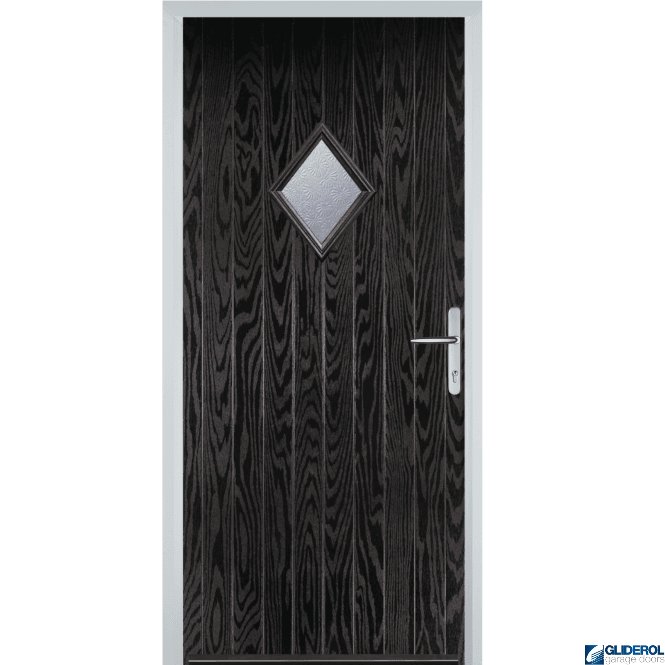 Gliderol Macdonald front entrance door BLACK