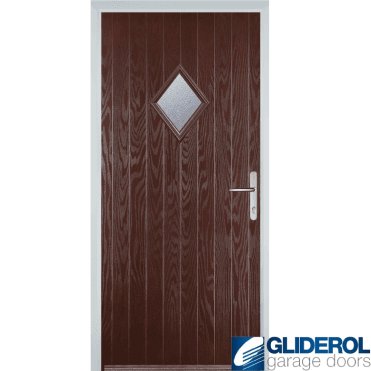 Macdonald front entrance door DARK WOOD