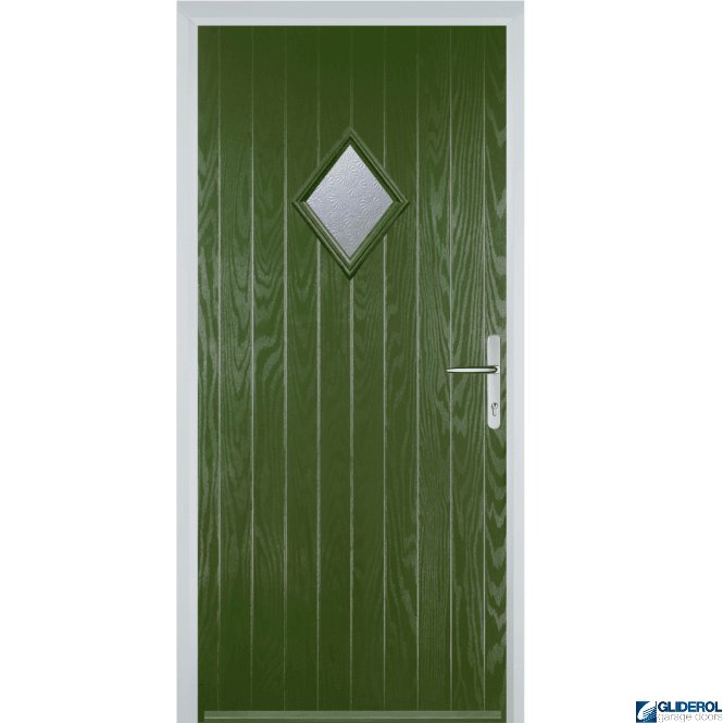 Gliderol Macdonald front entrance door FERN GREEN (RAL6025)