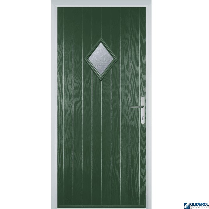 Gliderol Macdonald front entrance door GREEN (RAL6009)