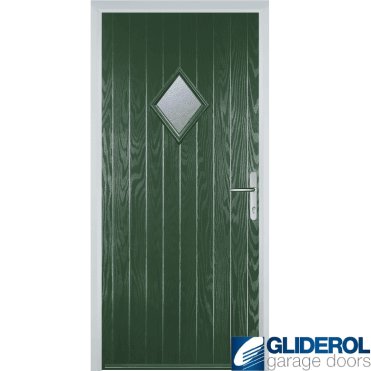 Macdonald front entrance door GREEN (RAL6009)