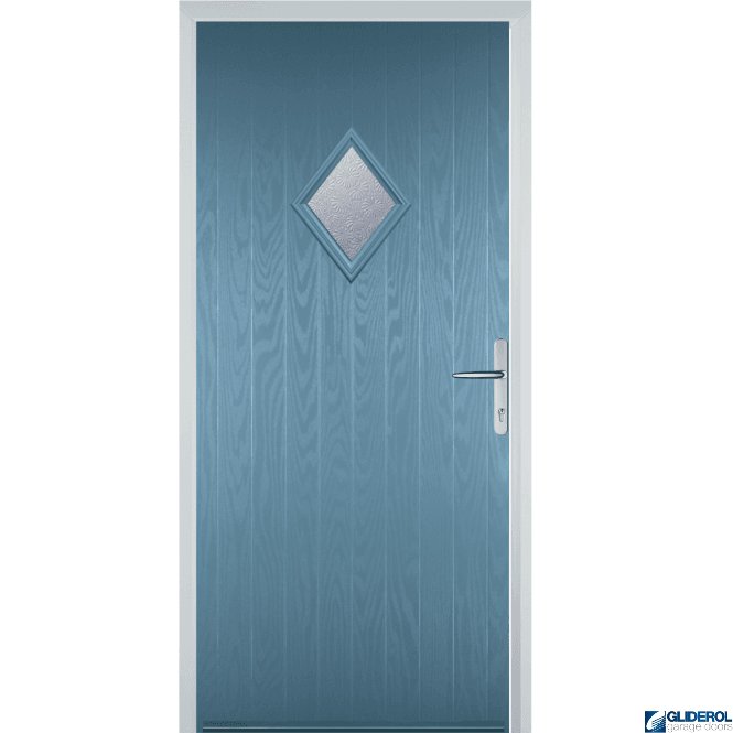 Gliderol Macdonald front entrance door PASTLE BLUE
