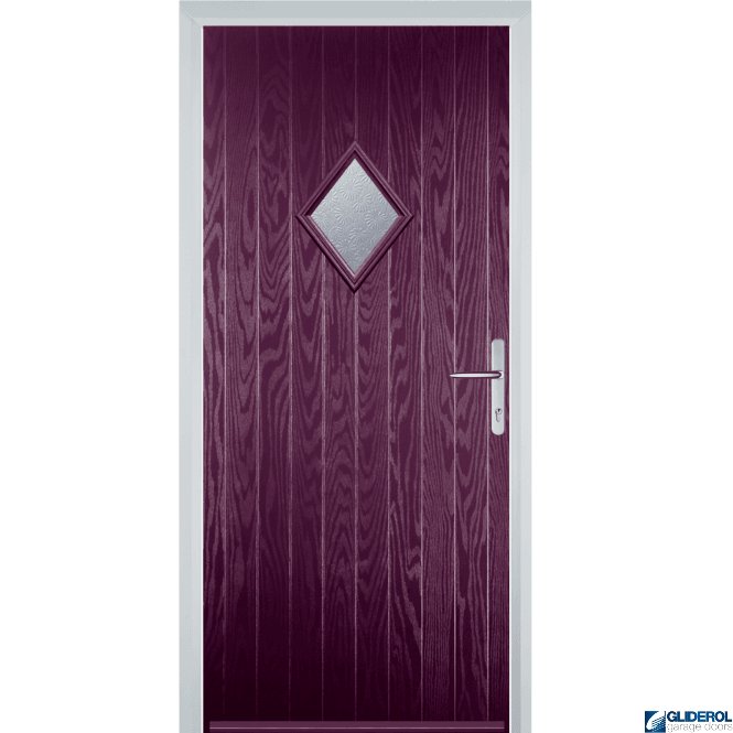 Gliderol Macdonald front entrance door PURPLE VIOLET